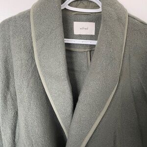 Oversized Aritzia wool Coat - light grey ish/green